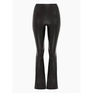 NWOT Commando Faux Leather Flared Leggings in Black SZ S